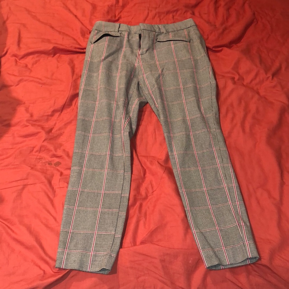 Gap curvy signature skinny ankle plaid pant